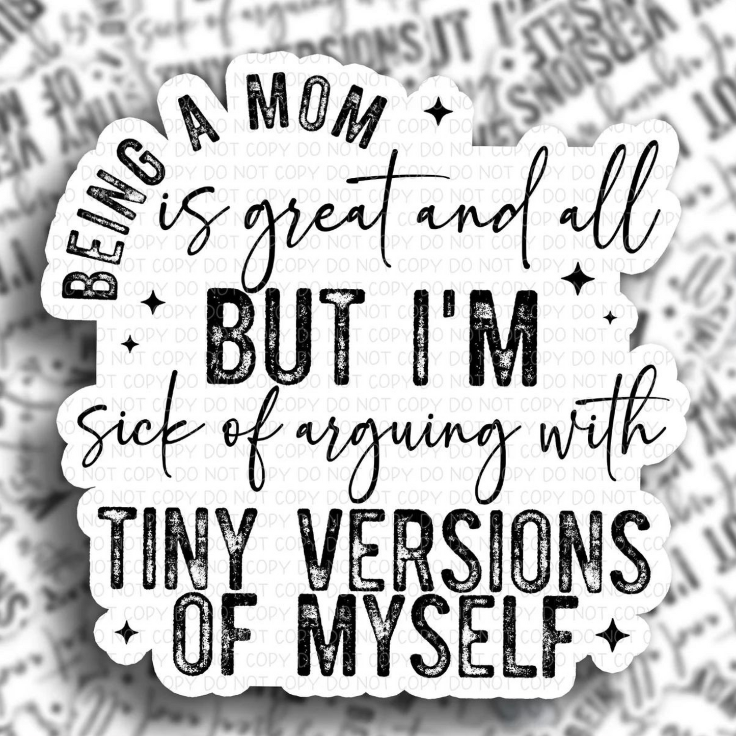 Tiny Versions of Myself 3" Vinyl Sticker