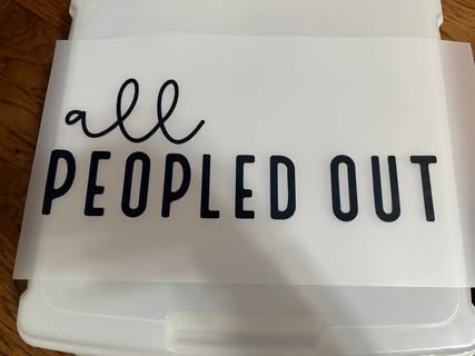 All Peopled Out
