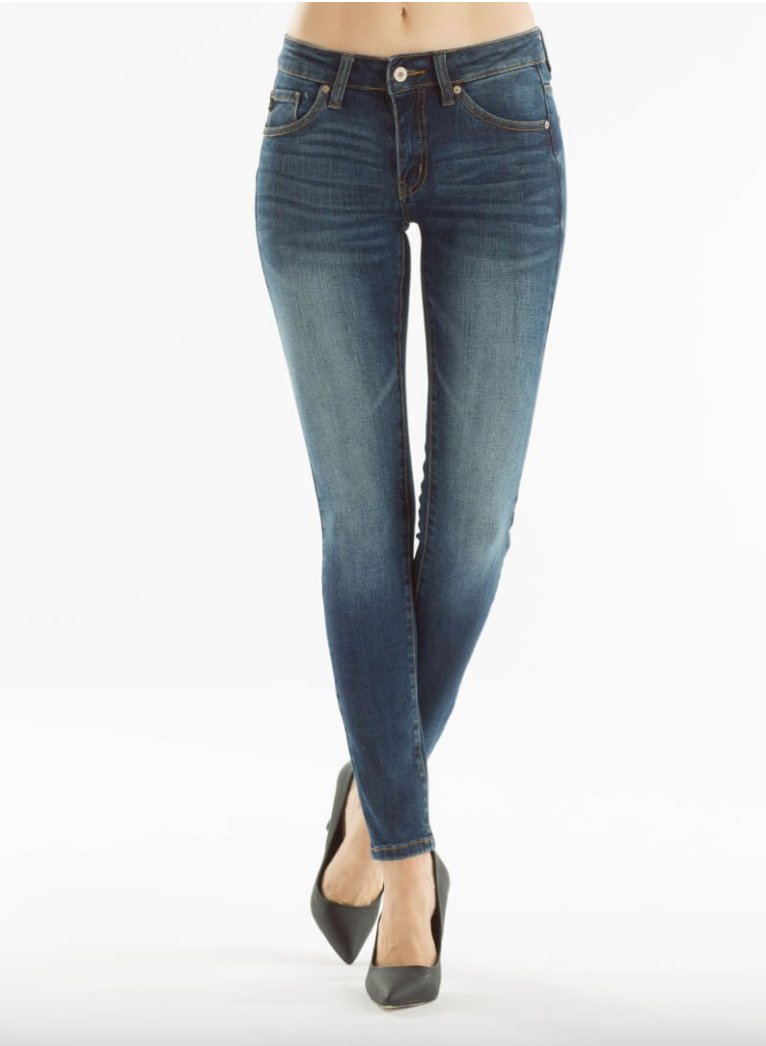 Kan Can Mid Rise Dupser Skinny Jeans