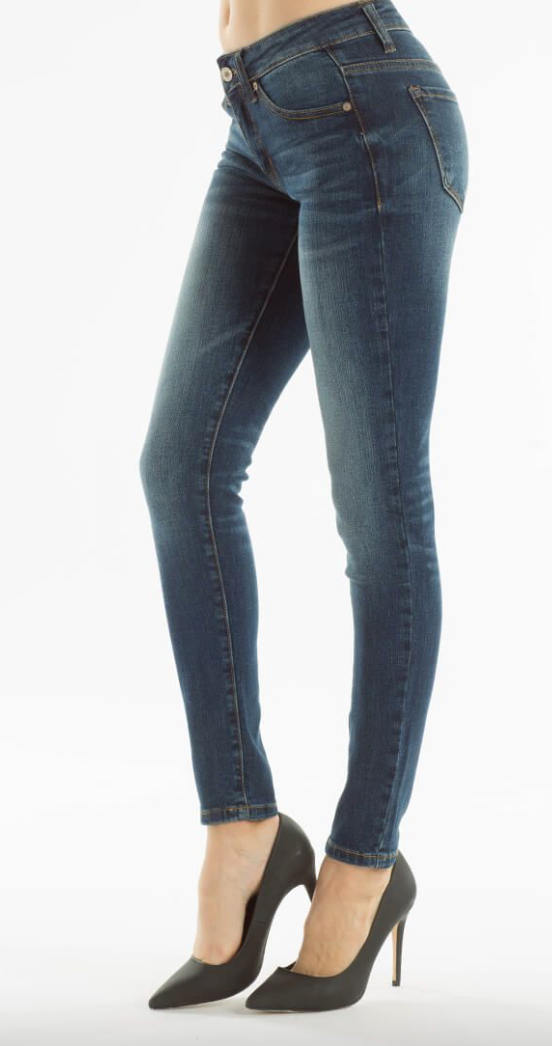 Kan Can Mid Rise Dupser Skinny Jeans