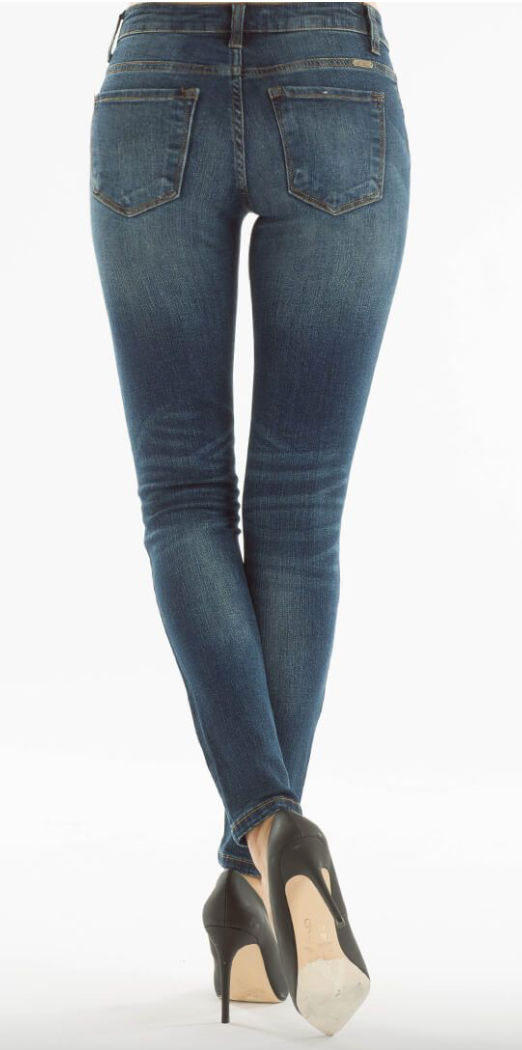 Kan Can Mid Rise Dupser Skinny Jeans