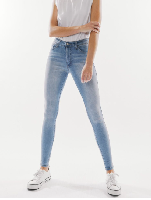 Kan Can Light Wash High Rise Skinny