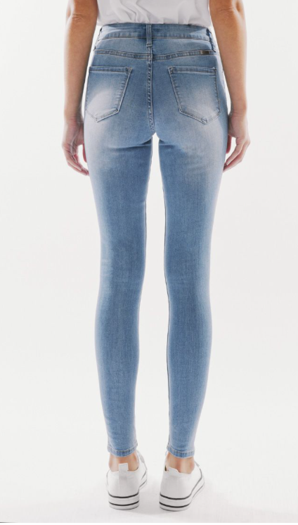 Kan Can Light Wash High Rise Skinny