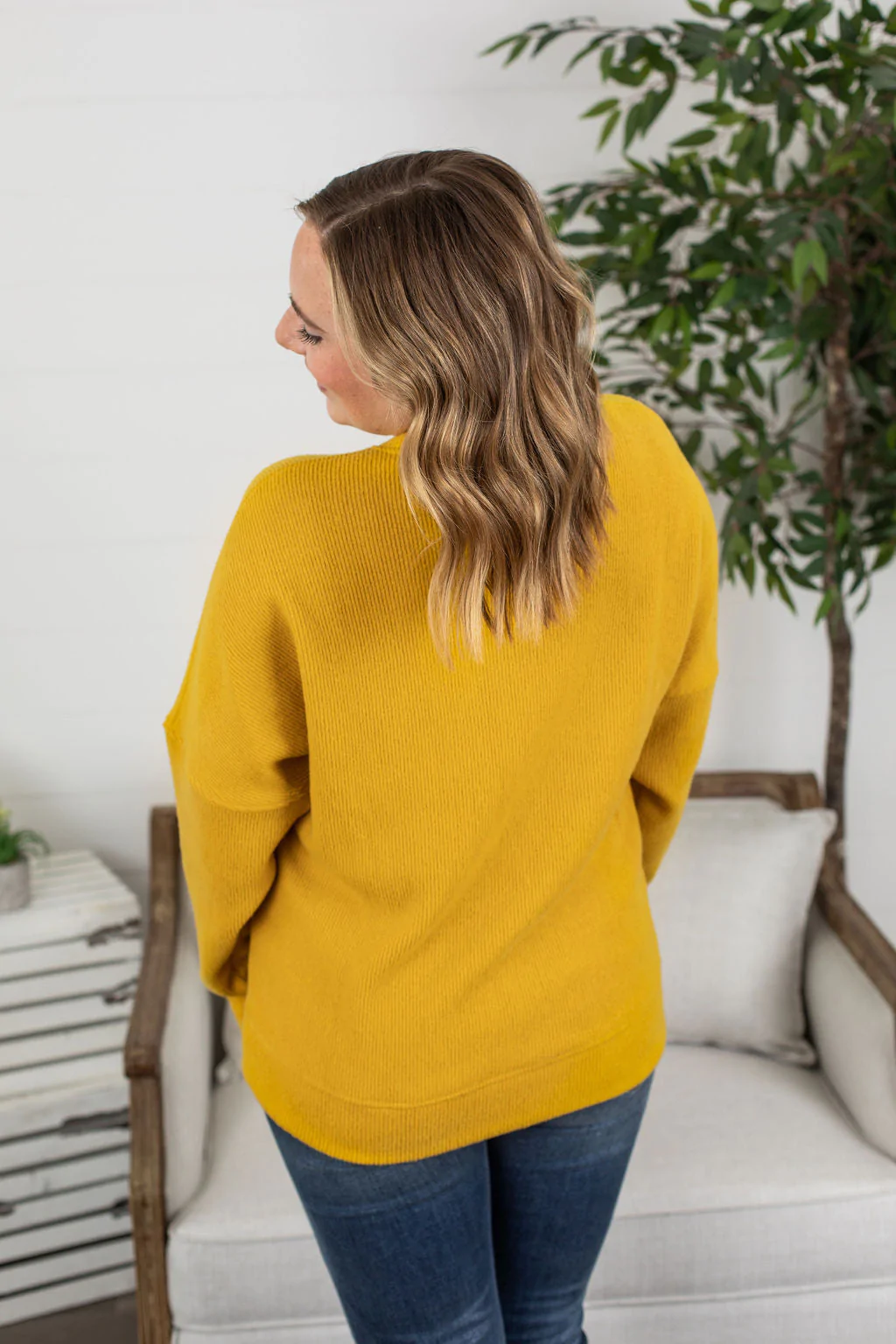 Kimmy Dolman Sweater - Mustard