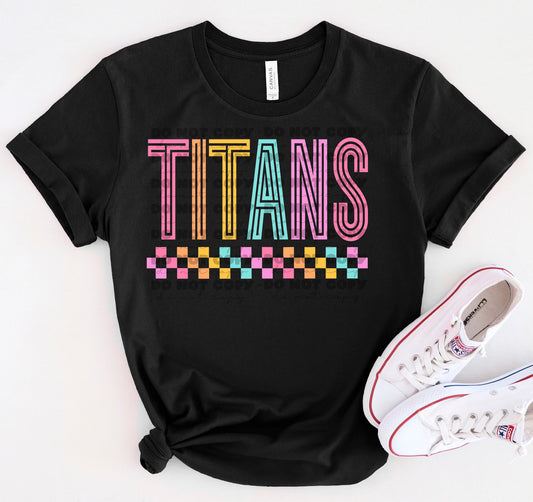 Titans Colorful Mascot Graphic Tee