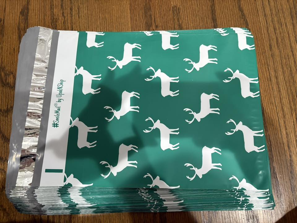 Reindeer Poly Mailers