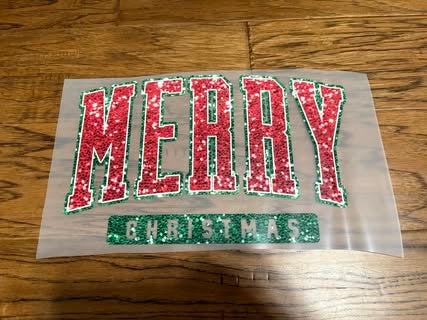 Merry Christmas Sequin
