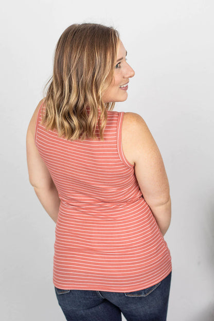 Addison Henley Tank - Dark Pink