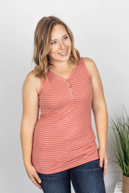 Addison Henley Tank - Dark Pink