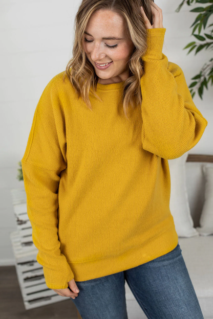 Kimmy Dolman Sweater - Mustard